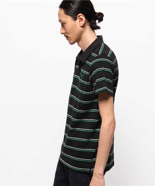 PUMA（プーマ）の「CD ストライプスキッパーシャツ（ポロシャツ・メンズ・ブラック/ネイビー/レッド/ホワイト・MEDIUM/SMALL/XO/O/LARGE）」の9枚目の写真