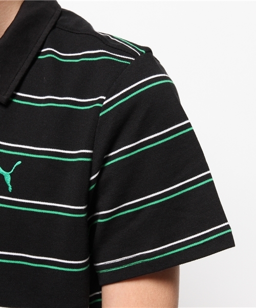 PUMA（プーマ）の「CD ストライプスキッパーシャツ（ポロシャツ・メンズ・ブラック/ネイビー/レッド/ホワイト・MEDIUM/SMALL/XO/O/LARGE）」の12枚目の写真