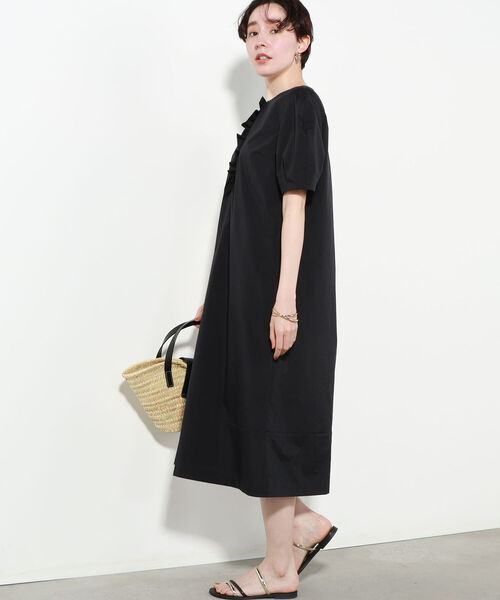 美品　NOLLEY'S 2.2万円　大人可愛い　フロントフリルワンピース 美品 NOLLEY'S 2.2万円 大人可愛い フロントフリルワンピース
