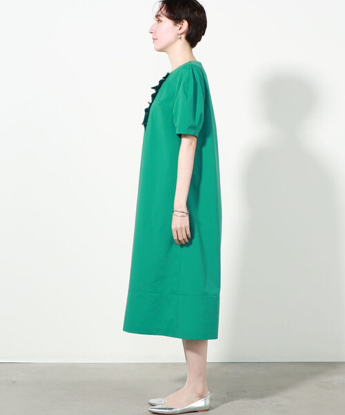 美品　NOLLEY'S 2.2万円　大人可愛い　フロントフリルワンピース 美品 NOLLEY'S 2.2万円 大人可愛い フロントフリルワンピース