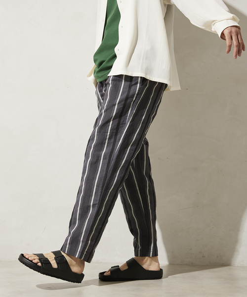 JOURNAL STANDARD relume(ジャーナルスタンダード レリューム)の「マルチストライプ リネンイージーパンツ(その他パンツ・メンズ・ベージュ/グレー/ブラウン・MEDIUM/LARGE)」の21枚目の写真