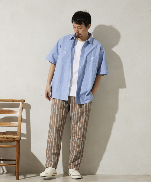 マルチストライプ リネンイージーパンツ（その他パンツ