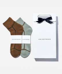 CHICSTOCKS(シックストックス)のアンクルソックス2足ギフトバッグセット(ソックス/靴下)