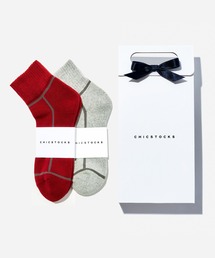 CHICSTOCKS（シックストックス）の「アンクルソックス2足ギフトバッグセット（ソックス/靴下）」