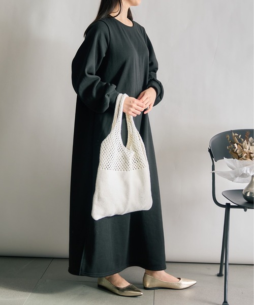 MAISON BREEZE（メゾンブリーズ）の「【MAISON BREEZE】ニットトートバッグ SCCH108（トートバッグ・レディース・ブラウン/ブルー/グリーン/ホワイト/ブラック/ベージュ・FREE）」の10枚目の写真