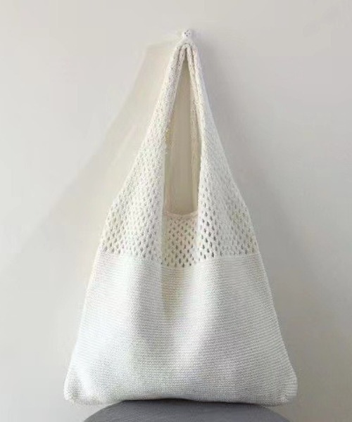 MAISON BREEZE（メゾンブリーズ）の「【MAISON BREEZE】ニットトートバッグ SCCH108（トートバッグ・レディース・ブラウン/ブルー/グリーン/ホワイト/ブラック/ベージュ・FREE）」の13枚目の写真