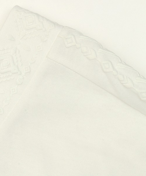 チチカカ（チチカカ）の「リサイクル素材ｘキカプリントチュニック（チュニック・レディース・ホワイト/パープル/グリーン・FREE）」の17枚目の写真