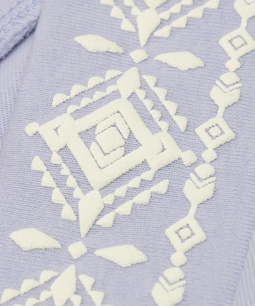 チチカカ（チチカカ）の「リサイクル素材ｘキカプリントチュニック（チュニック・レディース・ホワイト/パープル/グリーン・FREE）」の20枚目の写真