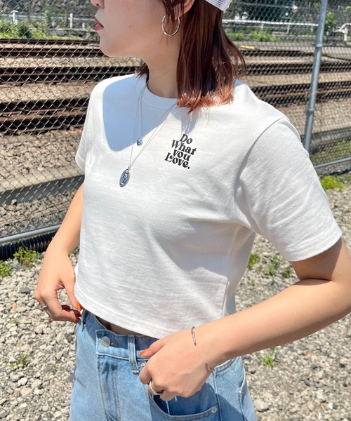 PAGEBOY(ページボーイ)の「PAGEBOYLIM/DWYLショートT(Tシャツ/カットソー・レディース・オフホワイト/ブラック/グレー・FREE)」の19枚目の写真