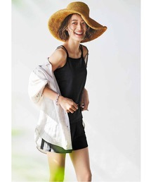 IEDIT 福田麻琴さんコラボ 服みたいに気負わず着られるスイムウェア3点セット IEDIT[イディット] 福田麻琴さんコラボ リブ素材のスイムウェア3