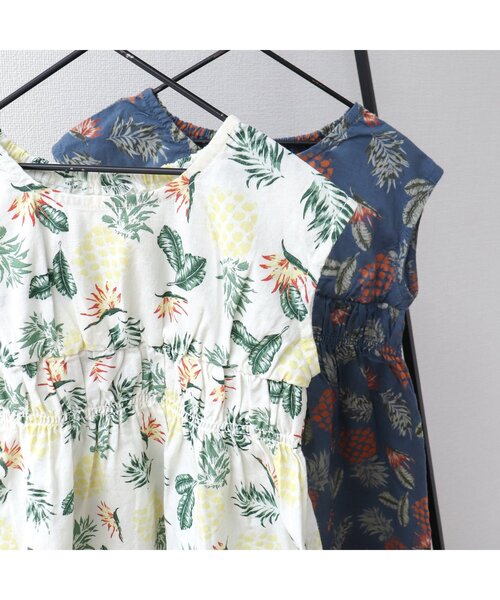 BREEZE（ブリーズ）の「総柄サンドレス（ドレス・キッズ・ネイビー/イエロー・80/90/100/110/130/120/140）」の5枚目の写真