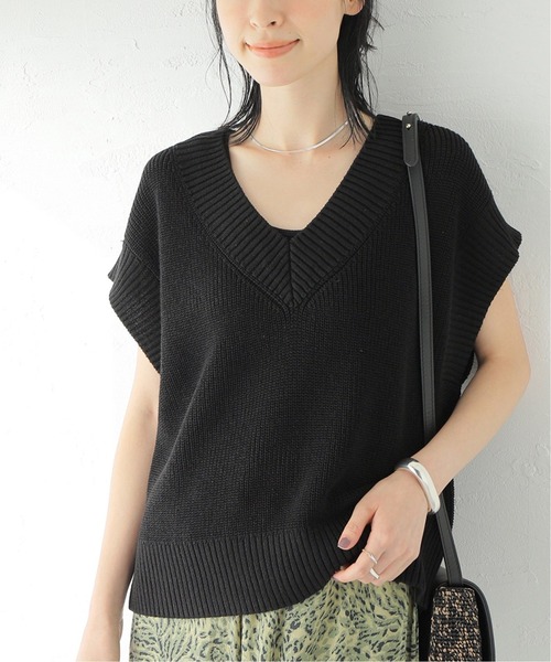 Spick & Span（スピックアンドスパン）の「片畔ニットベスト（ベスト