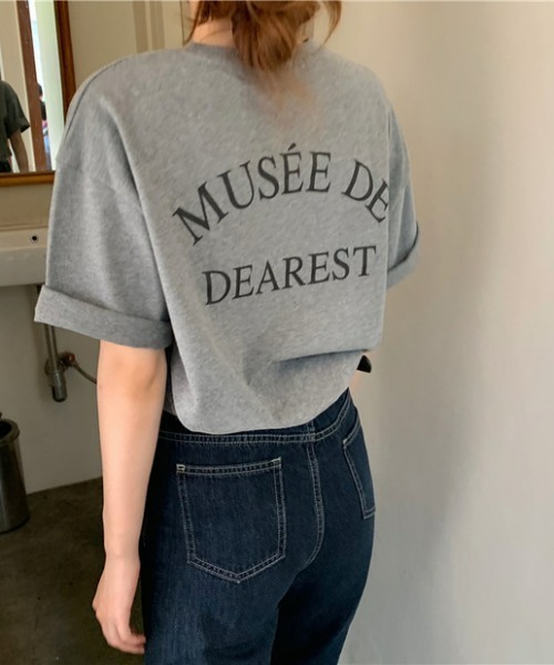 everycoco(エブリーココ)の「バックロゴドロップショルダーTシャツ(Tシャツ/カットソー・レディース・ホワイト/イエロー/グレー・FREE)」の2枚目の写真