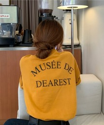 バックロゴドロップショルダーTシャツ