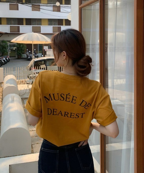 everycoco(エブリーココ)の「バックロゴドロップショルダーTシャツ(Tシャツ/カットソー・レディース・ホワイト/イエロー/グレー・FREE)」の15枚目の写真