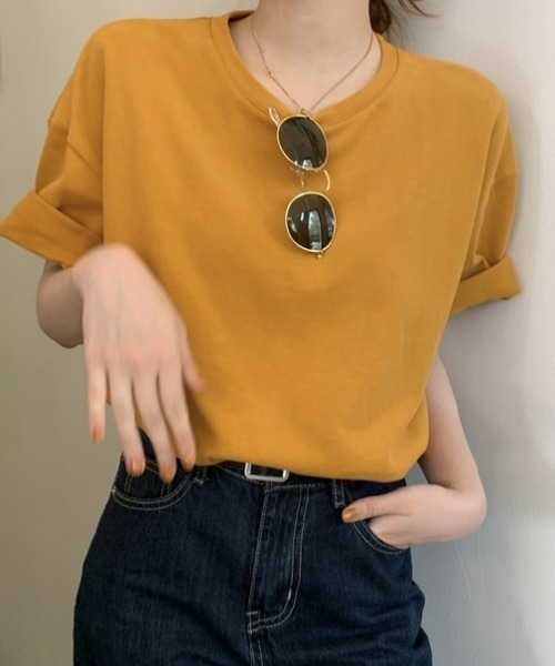 everycoco(エブリーココ)の「バックロゴドロップショルダーTシャツ(Tシャツ/カットソー・レディース・ホワイト/イエロー/グレー・FREE)」の12枚目の写真