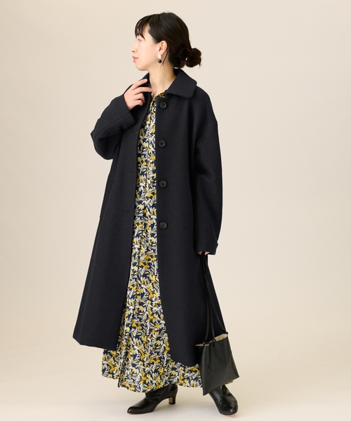 journal standard L'essage（ジャーナルスタンダードレサージュ）の「ピュアウールブークレコート（その他アウター・レディース・ブラック/ナチュラル/パープル系その他/イエロー系その他・FREE）」の11枚目の写真