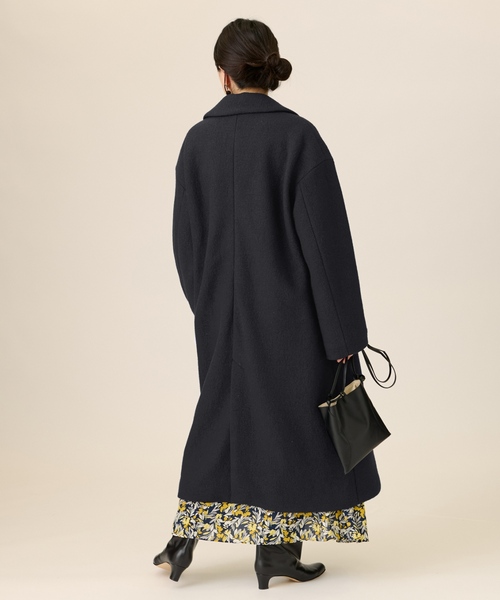 journal standard L'essage（ジャーナルスタンダードレサージュ）の「ピュアウールブークレコート（その他アウター・レディース・ブラック/ナチュラル/パープル系その他/イエロー系その他・FREE）」の12枚目の写真