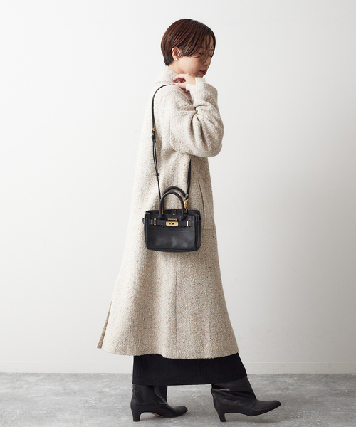 journal standard L'essage（ジャーナルスタンダードレサージュ）の「ピュアウールブークレコート（その他アウター・レディース・ブラック/ナチュラル/パープル系その他/イエロー系その他・FREE）」の15枚目の写真