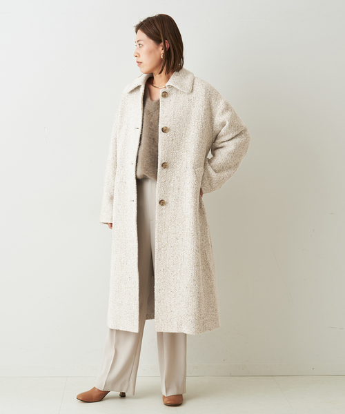 journal standard L'essage（ジャーナルスタンダードレサージュ）の「ピュアウールブークレコート（その他アウター・レディース・ブラック/ナチュラル/パープル系その他/イエロー系その他・FREE）」の16枚目の写真