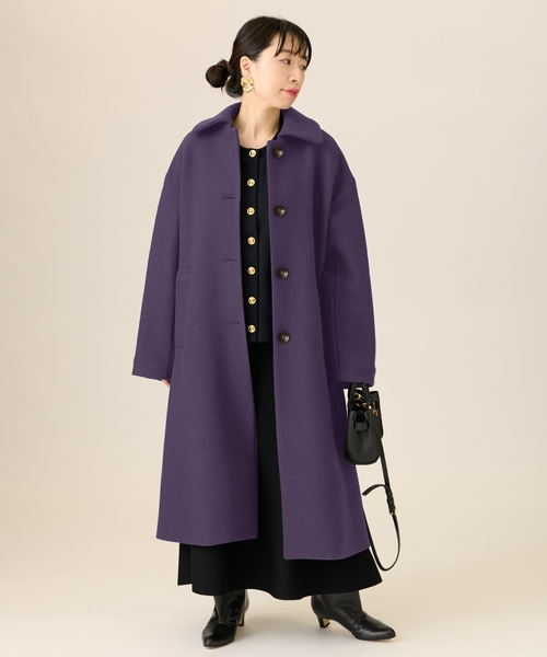 journal standard L'essage（ジャーナルスタンダードレサージュ）の「ピュアウールブークレコート（その他アウター・レディース・ブラック/ナチュラル/パープル系その他/イエロー系その他・FREE）」の22枚目の写真