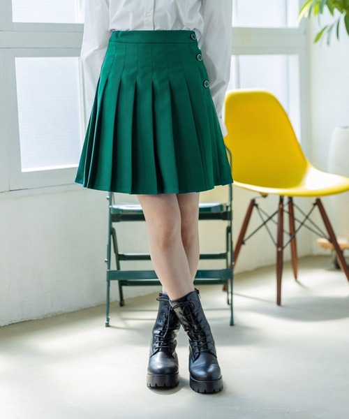 repipi armario(レピピ アルマリオ)の「ハイウエストプリーツスカート(スカート・キッズ・ブラック/グレー/グリーン/モカ/ブラック系その他/ベージュ系その他/ブラウン系その他/グリーン系その他/ホワイト系その他/グレー系その他/ライトベージュ/パープル系その他/グリーン系その他2/ベージュ/グレー系その他2/ホワイト/サックスブルー・SMALL/MEDIUM/LARGE)」の13枚目の写真