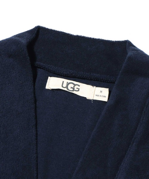 UGG（アグ）の「UGG@mos パイルカーディガン / アグ パイルカーディガン（ルームウェア/パジャマ・メンズ・ネイビー/グレー・M/L）」の3枚目の写真