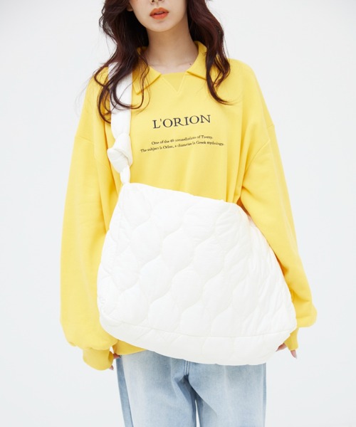 17HR（セブンティーンアワーズ）の「キルティングメッセンジャーバッグ（ショルダーバッグ・レディース・ホワイト/ブラック・FREE）」の21枚目の写真