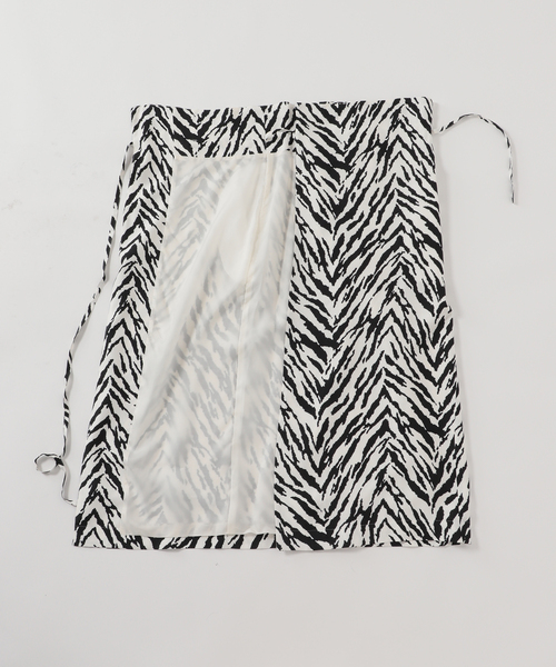 plage(プラージュ)の「【JANE SMITH/ジェーンスミス】ZEBRA WRAP スカート◆(スカート・レディース・ホワイト/ブラウン・38/36)」の11枚目の写真