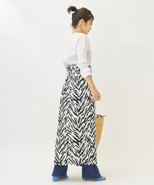 plage(プラージュ)の「【JANE SMITH/ジェーンスミス】ZEBRA WRAP スカート◆(スカート・レディース・ホワイト/ブラウン・38/36)」の22枚目の写真