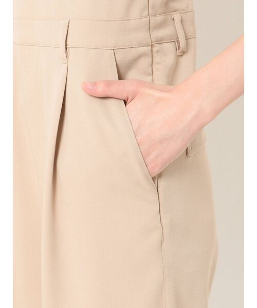 EVRIS（エヴリス）の「バッククロスツイルサロペット（サロペット/オーバーオール・レディース・ブラック/ベージュ/グリーン・FREE）」の18枚目の写真