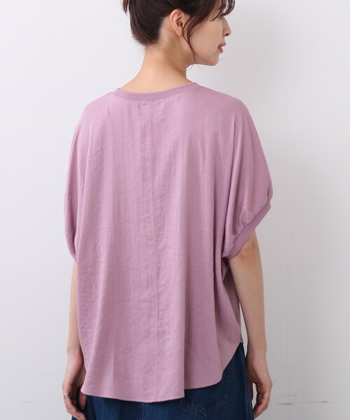 DRESKIP（ドレスキップ）の「◆【追加生産】イージーケア リブ切り替えブラウス（シャツ/ブラウス・レディース・オフホワイト/ブラック/ブラウン系/ナチュラル/ピンク系/ライトブルー・00）」の17枚目の写真