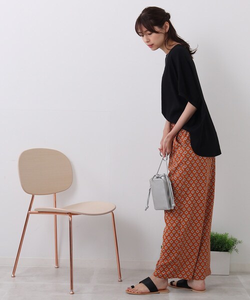 DRESKIP（ドレスキップ）の「◆【追加生産】イージーケア リブ切り替えブラウス（シャツ/ブラウス・レディース・オフホワイト/ブラック/ブラウン系/ナチュラル/ピンク系/ライトブルー・00）」の14枚目の写真