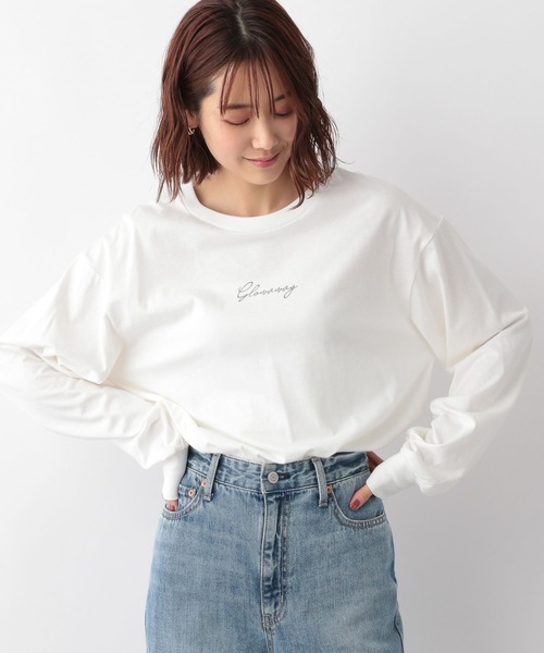 GLOBAL WORK（グローバルワーク）の「ヘビロッTプリント長袖/281743（Tシャツ/カットソー・レディース・グレー/オフホワイト/ホワイト系その他4/ホワイト系その他5/ホワイト系その他7/その他3・MEDIUM/LARGE）」の12枚目の写真