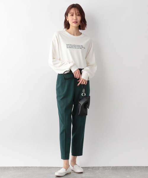 GLOBAL WORK（グローバルワーク）の「ヘビロッTプリント長袖/281743（Tシャツ/カットソー・レディース・グレー/オフホワイト/ホワイト系その他4/ホワイト系その他5/ホワイト系その他7/その他3・MEDIUM/LARGE）」の8枚目の写真