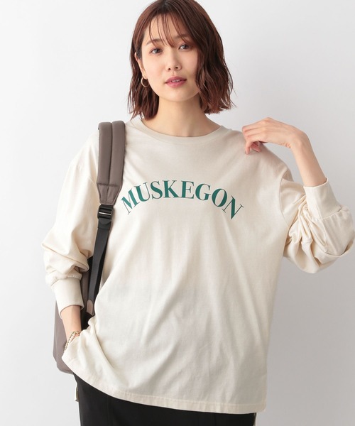 GLOBAL WORK（グローバルワーク）の「ヘビロッTプリント長袖/281743（Tシャツ/カットソー・レディース・グレー/オフホワイト/ホワイト系その他4/ホワイト系その他5/ホワイト系その他7/その他3・MEDIUM/LARGE）」の19枚目の写真