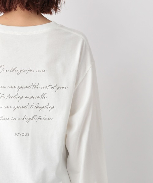 GLOBAL WORK（グローバルワーク）の「ヘビロッTプリント長袖/281743（Tシャツ/カットソー・レディース・グレー/オフホワイト/ホワイト系その他4/ホワイト系その他5/ホワイト系その他7/その他3・MEDIUM/LARGE）」の15枚目の写真