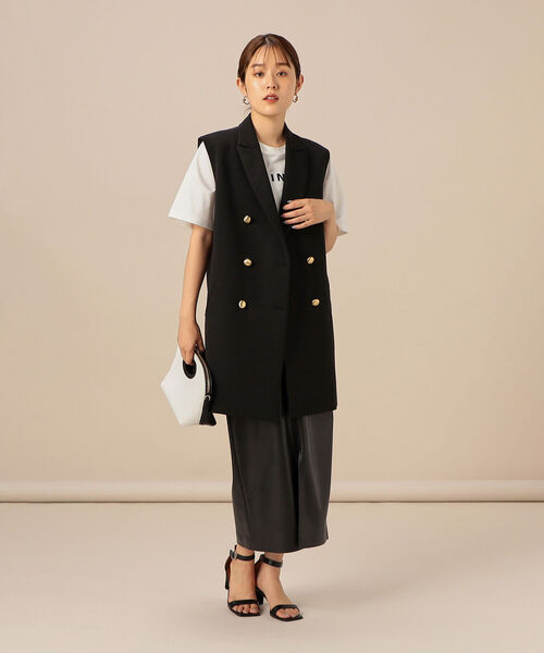 NOLLEY’S Sophi(ノーリーズソフィ)の「フェイクレザーハイウエストタイトスカート(スカート・レディース・ブラック/ベージュ・38/36)」の22枚目の写真