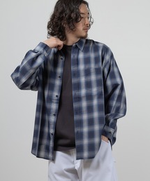 TRオンブレチェックオーバーサイズシャツ