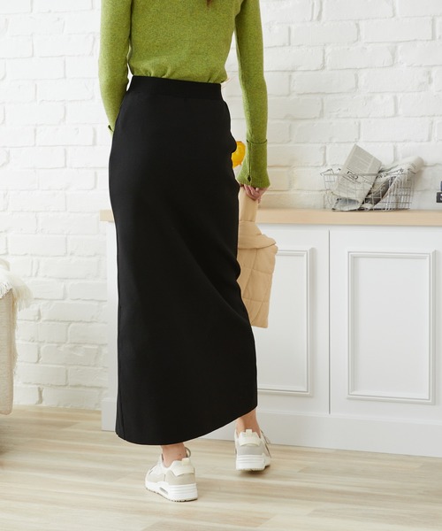 acro(アクロ)の「2WAYカラーロングタイトスカート/AC1466(スカート・レディース・ブラック/ピンク/オレンジ/グリーン・フリ-)」の6枚目の写真