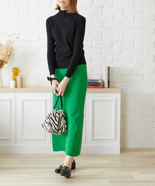 acro(アクロ)の「2WAYカラーロングタイトスカート/AC1466(スカート・レディース・ブラック/ピンク/オレンジ/グリーン・フリ-)」の16枚目の写真