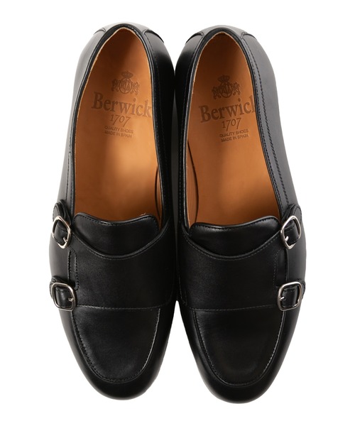 靴 Berwick 5111 Berwick バーウィック ダブルモンク 5111 レザー×ラバー ソール