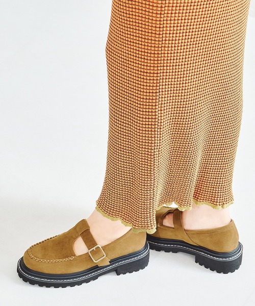 ORiental TRaffic（オリエンタルトラフィック）の「【EC限定】厚底Tストラップシューズ/25302（ローファー・レディース・ブラック/キャメル・40/38/39/41/42/35/36/37/34）」の12枚目の写真