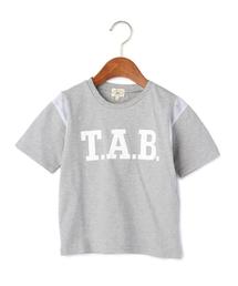 green label relaxing | 【KIDS】T.A.B.メッシュキリカエTシャツ 5分袖◆(Tシャツ/カットソー)