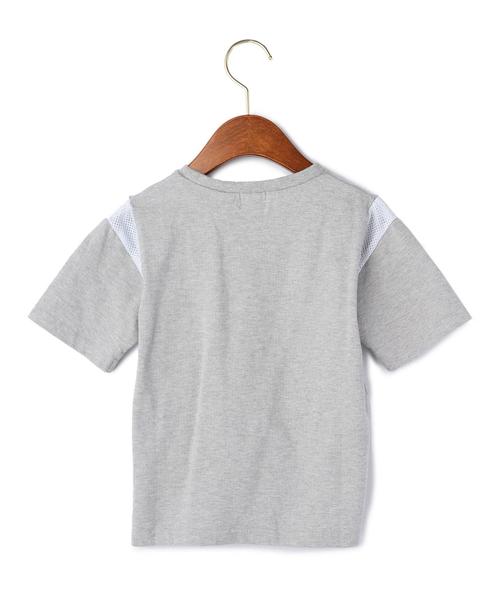 green label relaxing（グリーンレーベルリラクシング）の「【KIDS】T.A.B.メッシュキリカエTシャツ 5分袖◆（Tシャツ/カットソー・キッズ・グレー/ネイビー・135/L/125/M/115/95/S/105）」の9枚目の写真