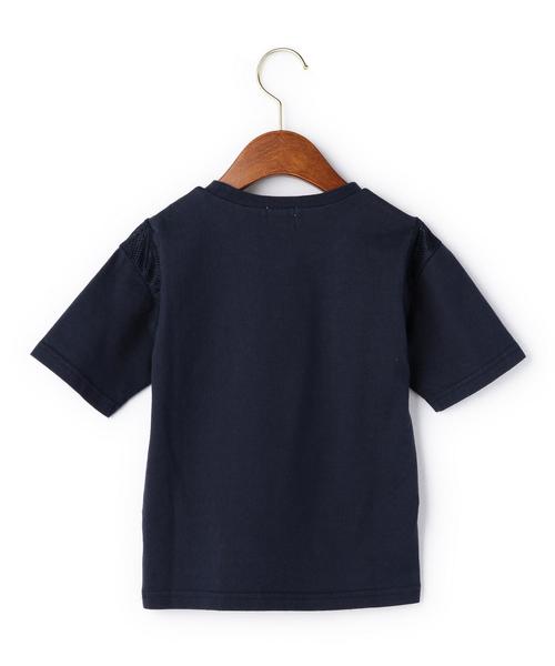 green label relaxing（グリーンレーベルリラクシング）の「【KIDS】T.A.B.メッシュキリカエTシャツ 5分袖◆（Tシャツ/カットソー・キッズ・グレー/ネイビー・135/L/125/M/115/95/S/105）」の7枚目の写真