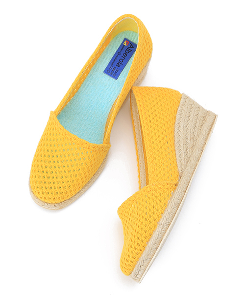 B:MING by BEAMS（ビーミングバイビームス）の「○ALBEROLA / ジュートウェッジ （サンダル・レディース・ネイビー/ベージュ/イエロー/グリーン系カモフラージュ・36/35/38/37）」の7枚目の写真