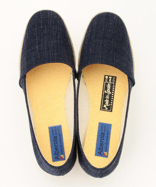 B:MING by BEAMS（ビーミングバイビームス）の「○ALBEROLA / ジュートウェッジ （サンダル・レディース・ネイビー/ベージュ/イエロー/グリーン系カモフラージュ・36/35/38/37）」の18枚目の写真