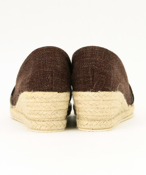 B:MING by BEAMS（ビーミングバイビームス）の「○ALBEROLA / ジュートウェッジ （サンダル・レディース・ネイビー/ベージュ/イエロー/グリーン系カモフラージュ・36/35/38/37）」の16枚目の写真