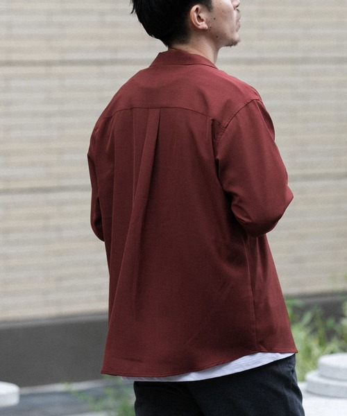 ITEMS URBANRESEARCH（アイテムズ アーバンリサーチ）の「オープンカラーシャツ（シャツ/ブラウス・メンズ・ブラウン/ネイビー/レッド系その他・MEDIUM/LARGE）」の10枚目の写真